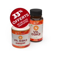 Vit D3K2 + 40 gélules offertes (OFFERTS = 14,62€ HTVA)