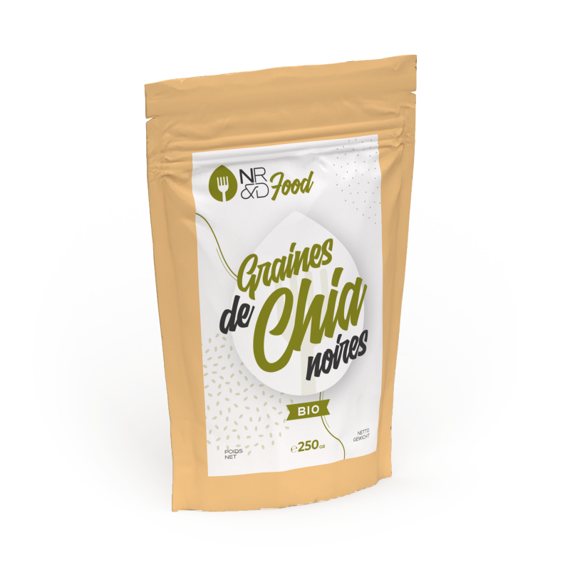 BIO PRIMO Graines de Chia Noires Bio, 200 g - Boutique en ligne
